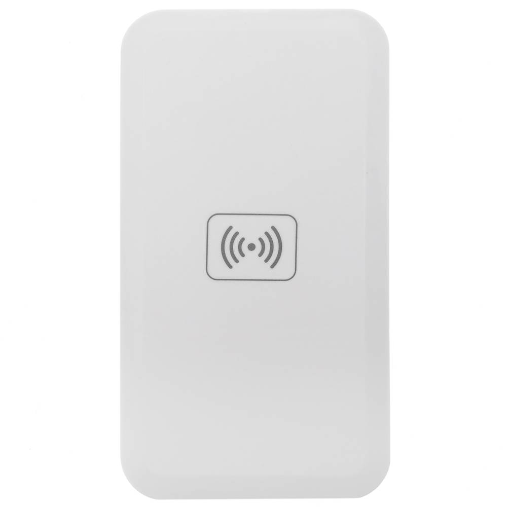 1000mA rectangular Qi white USB induction wireless charger