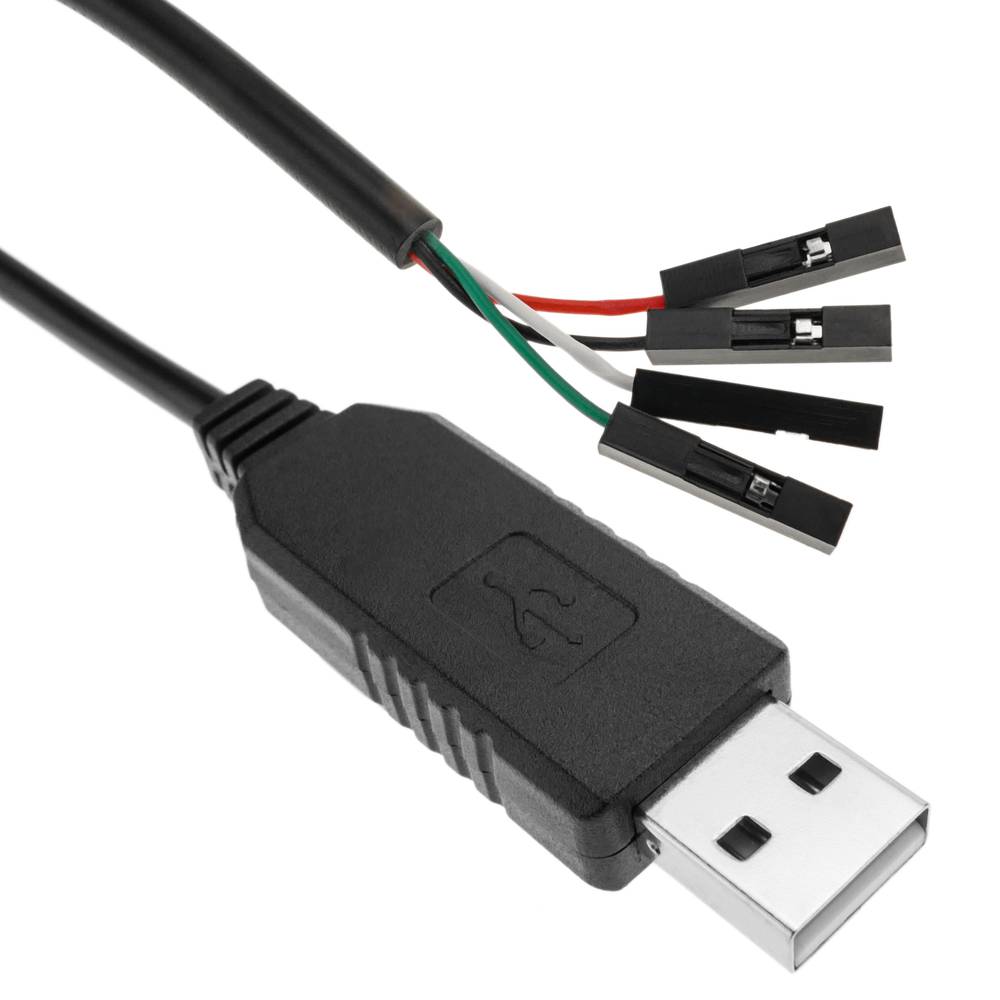 Hablar con Prestigioso circulación Cable adaptador serie de RS232 TTL 4 pin a USB para Arduino PL2303HX -  Cablematic