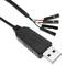 Serial cable adapter RS232 TTL 4 pin to USB for Arduino PL2303HX