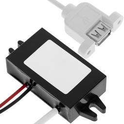 Convertitore DC-DC 15W da 12V a 5V 3A con connettore USB A-femmina per pannello