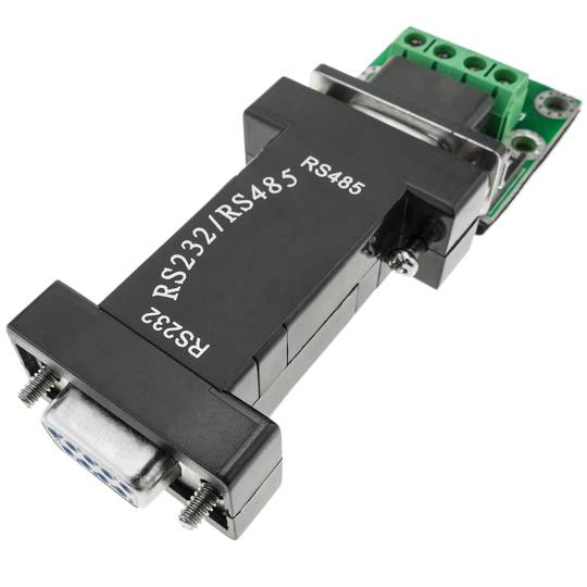 Serial adapter RS232 DB9 to RS485 4 pin and DB9 93x32x18mm - Cablematic