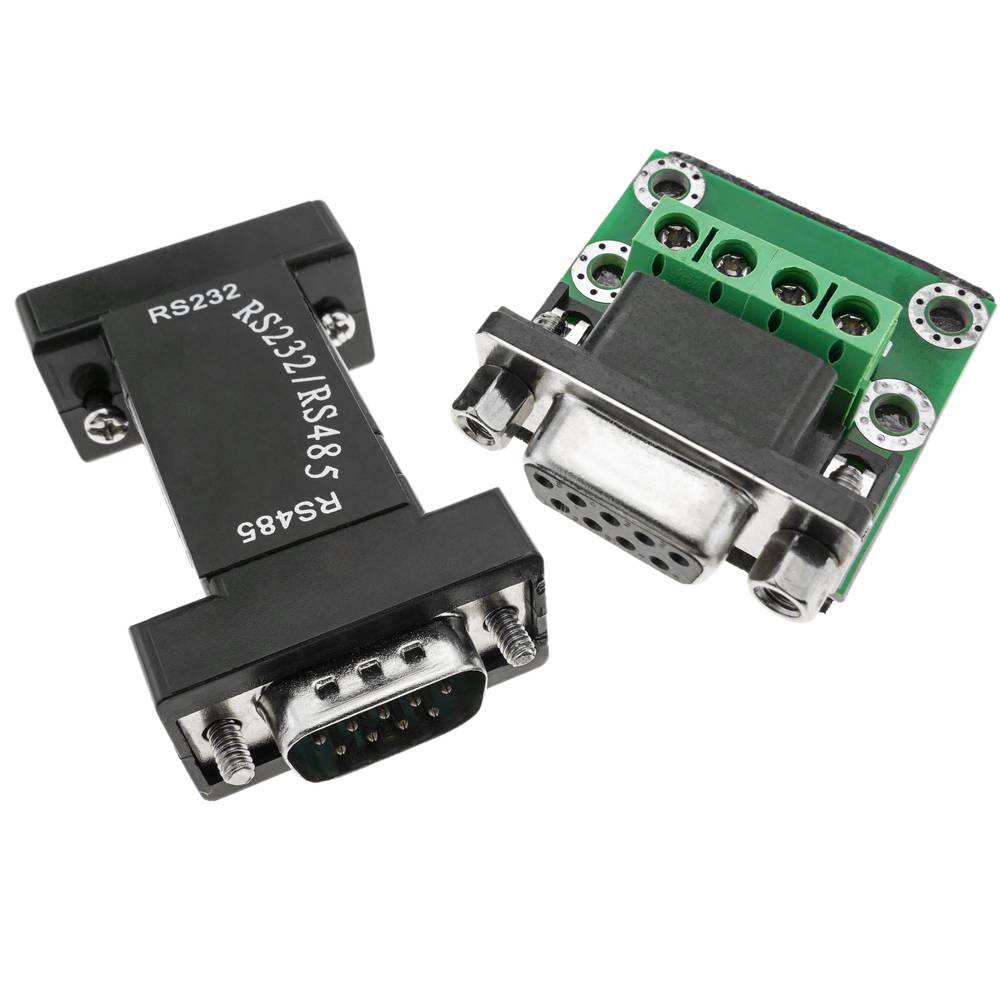 Adaptateur série RS232 DB9 à RS485 4 broches et DB9 93x32x18mm