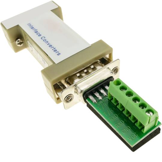 Adaptador sèrie de RS232 DB9 a RS422 RS485 6 pin i DB9