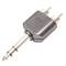 Adaptador audio estéreo TRS jack-6.3mm-macho a 2xRCA-macho