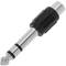 Áudio Stereo Adapter 6,3 milímetros jack TRS-macho-fêmea 1XRCA