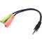 Adattatore di audio OMTP per microfono e cuffie minijack 3,5mm
