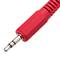 Adaptador de áudio CTIA para fone de ouvido e microfone Minijack 3,5 mm fêmea para 2x Minijack 3,5 mm macho