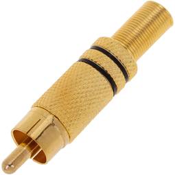 RCA or connecteur mâle de haute qualité avec des marques noires