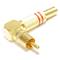 Connector RCA mascle daurat alta qualitat amb marques vermelles amb angle