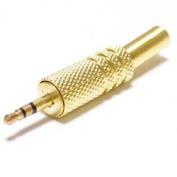Connector estèreo jack 2.5mm mascle daurat alta qualitat