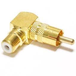 Adapter Cinch-Buchse zu Cinch-Stecker hochwertigen Gold
