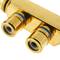 2xRCA-Adapter femmina a maschio golden 1XRCA angolo di alta qualità
