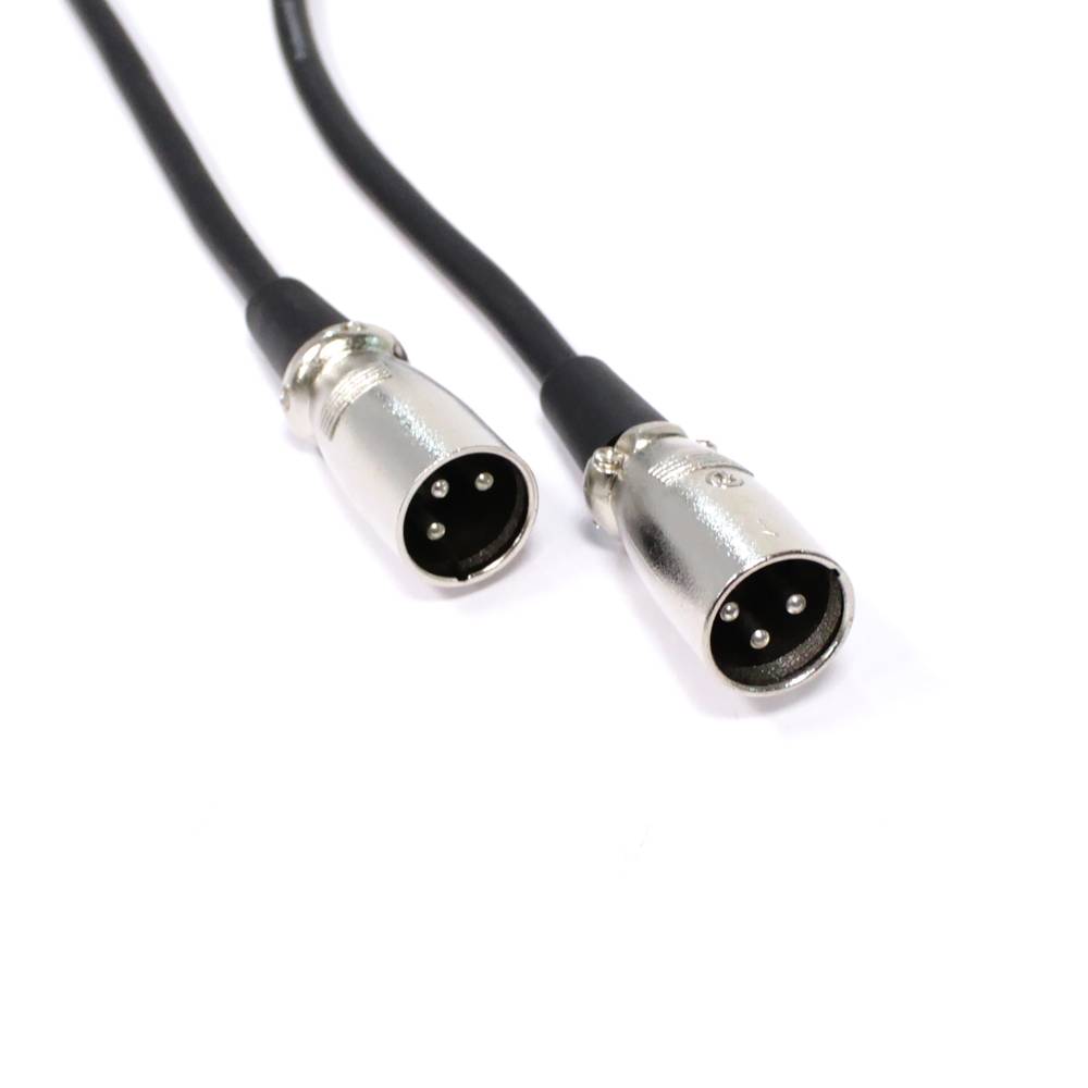 Cable de audio micrófono XLR 3pin macho a macho de 1m