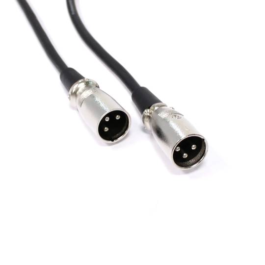 Cable de audio micrófono XLR 3pin macho a macho de 1m