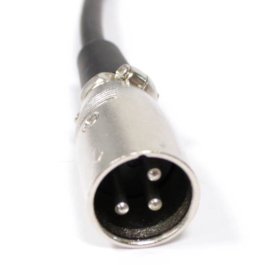 Cable de audio micrófono XLR 3pin macho a macho de 1m