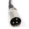Cable de audio micrófono XLR 3pin macho a macho de 1m