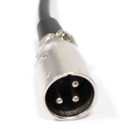 Cable d'àudio micròfon XLR 3pin mascle a mascle de 2m