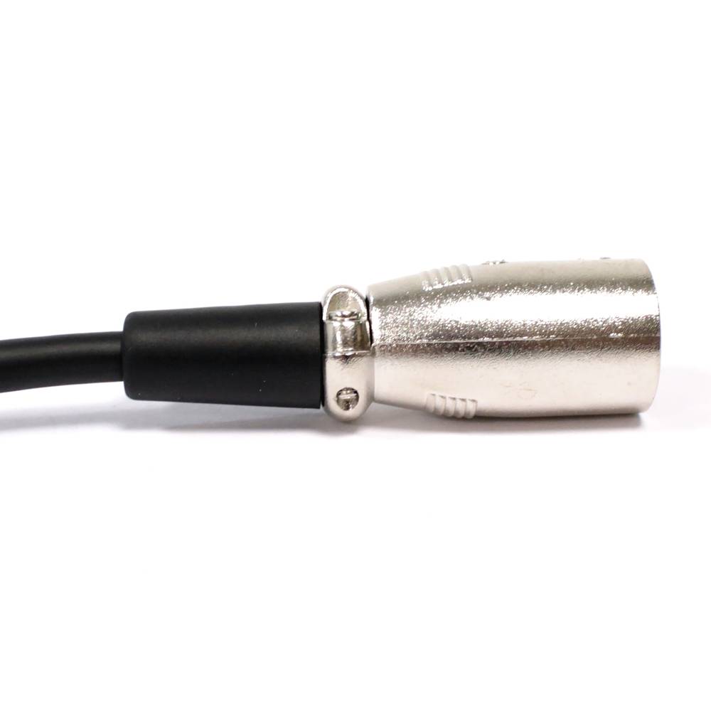Cable d'àudio micròfon XLR 3pin mascle a mascle de 2m