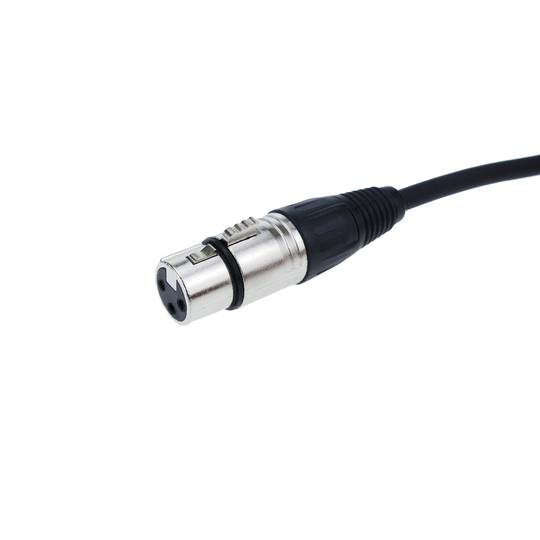 Cable de audio micrófono XLR 3pin hembra a RCA macho de 3m