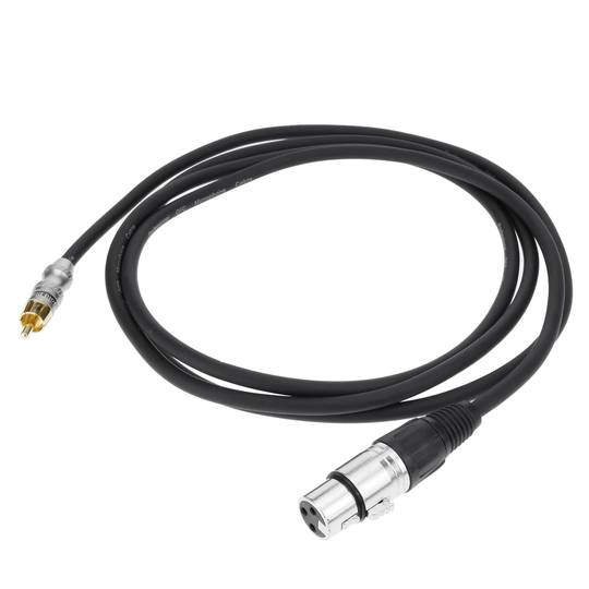 Connecteur XLR3 3 broches femelle noir - Cablematic