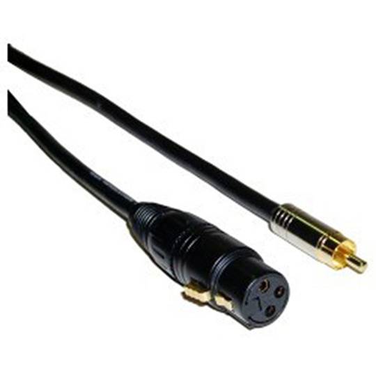 Audio-Kabel XLR Mikrofon 3pol Female auf Cinch-Stecker 10m