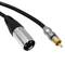 Audio Cable XLR microphone 3pin Male to RCA Male 1m
