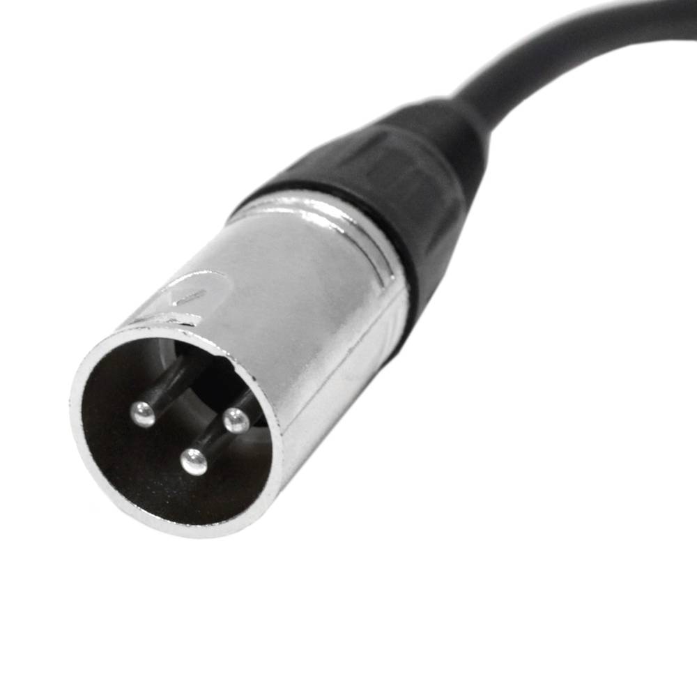 Cable de audio micrófono XLR 3pin macho a RCA macho de 2m
