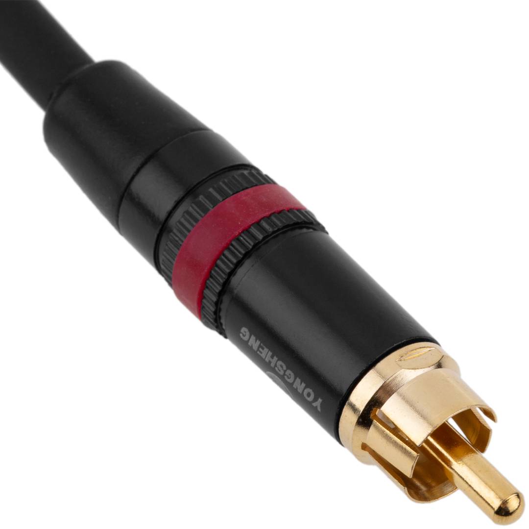 Kabel audio mikrofon XLR 3pin męski na RCA męski 3 metry