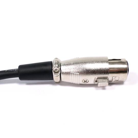 Audio Cable XLR 3pin instrument microphone jack 6.3mm female to male 3m -  Cablematic