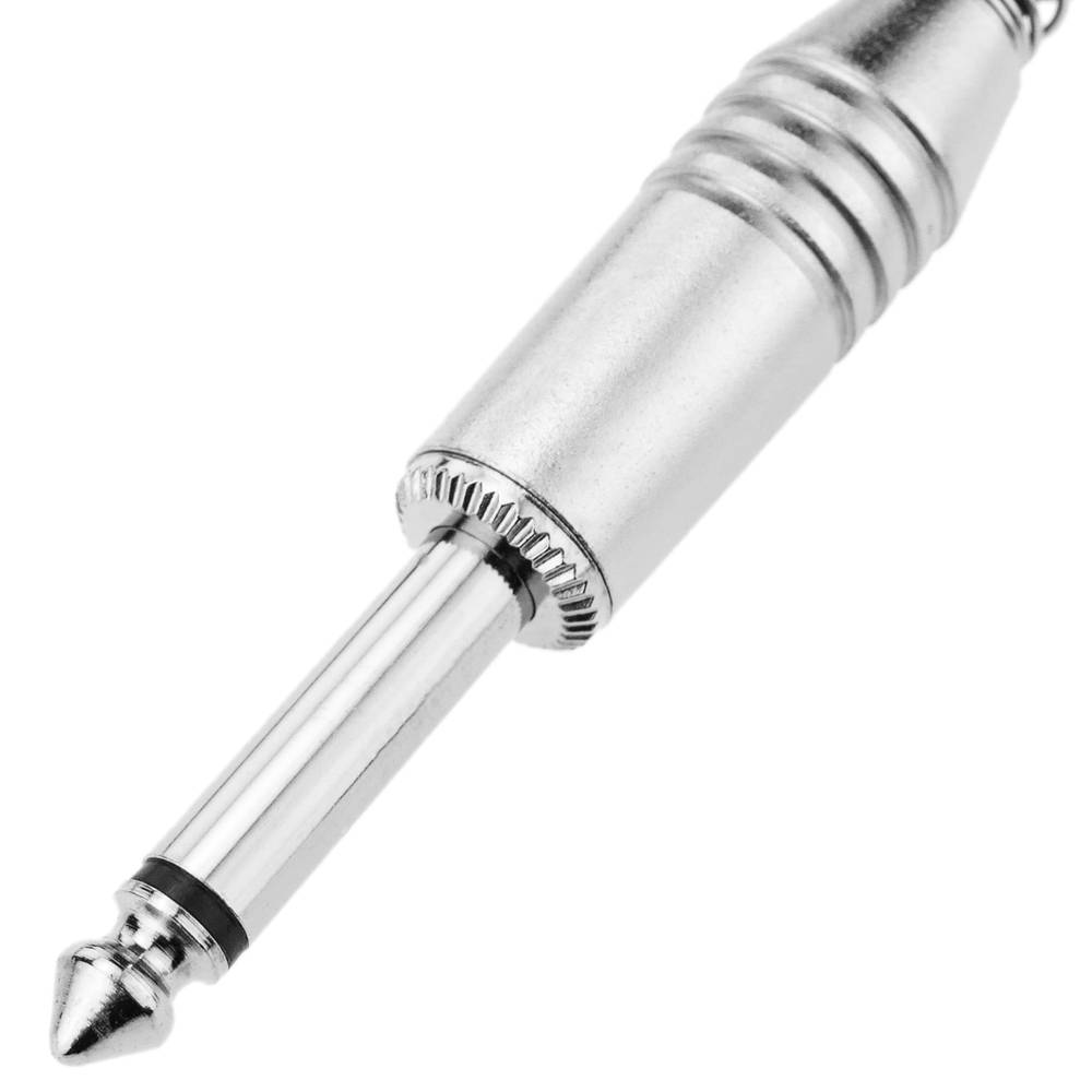 Câble audio 6.3mm prise microphone mono instrument Male to Female 1m