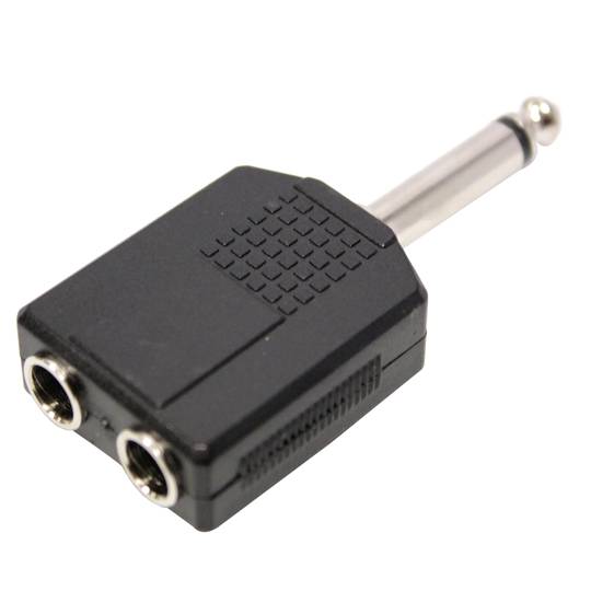 Duplicator 6.3mm mono audio jack 6.3mm male to female 2xjack