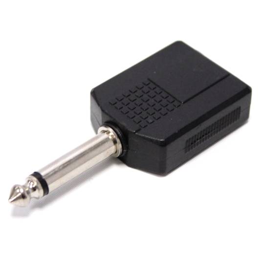 Duplicator 6.3mm mono audio jack 6.3mm male to female 2xjack