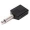 Duplicator 6.3mm mono audio jack 6.3mm male to female 2xjack