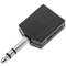 Powielacz stereo audio TRS 1xjack 6.3mm męski na 2xjack 6.3mm żeński