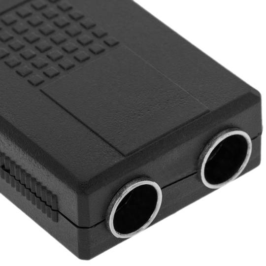 Powielacz stereo audio TRS 1xjack 6.3mm męski na 2xjack 6.3mm żeński