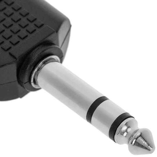 Duplicador audio estéreo TRS 1xjack 6.3mm macho a 2xRCA hembra