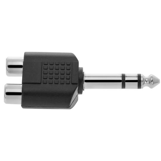 Duplicador àudio estèreo TRS 1xjack 6.3mm mascle a 2xRCA femella