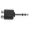 Duplicador àudio estèreo TRS 1xjack 6.3mm mascle a 2xRCA femella