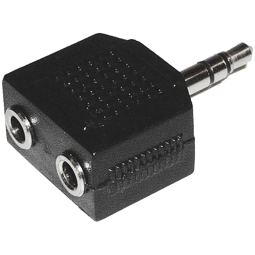 Adaptador de audio estéreo duplicador minijack 3.5mm macho a 2 minijack  3.5mm hembra 10cm - Cablematic