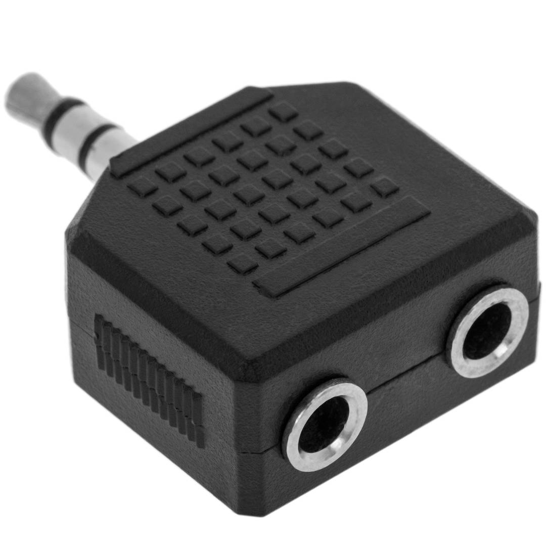 Adaptateur stéréo audio (Jack 3,5 mm-M-/ 2 x Jack 3,5 mm--H)