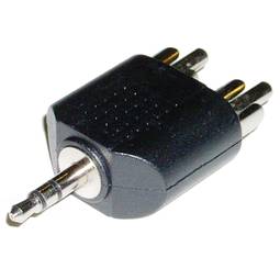 Stereo-Audio-Adapter (3,5 mm Jack--M/2 x Cinch-M)