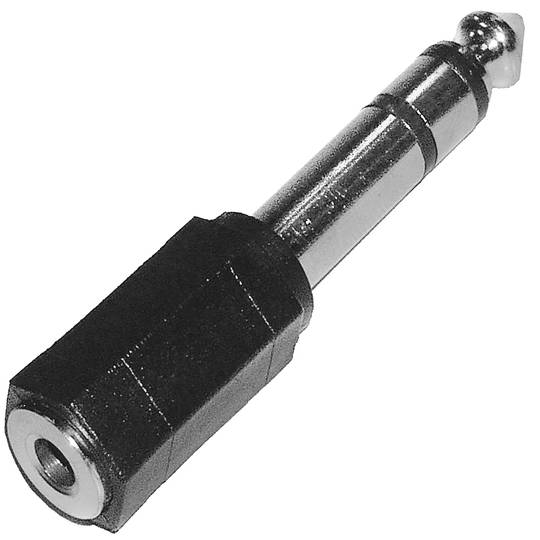 Adapter audio stereo (Jack-3,5 mm-H / Jack-6,3 mm-M)