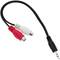 Audio Adapter 3.5mm Stereo Jack M to 25 cm H 2RCA