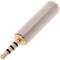 Jack da 3,5 mm audio adattatore a 4 pin femmina a jack da 2,5 mm maschio