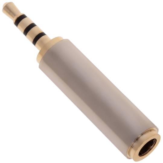 Jack da 3,5 mm audio adattatore a 4 pin femmina a jack da 2,5 mm maschio
