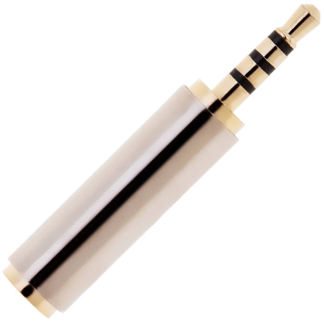 Jack da 3,5 mm audio adattatore a 4 pin femmina a jack da 2,5 mm maschio