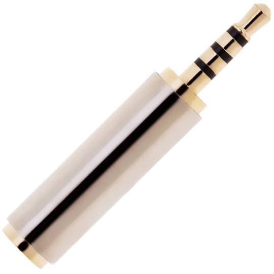 Jack da 3,5 mm audio adattatore a 4 pin femmina a jack da 2,5 mm maschio