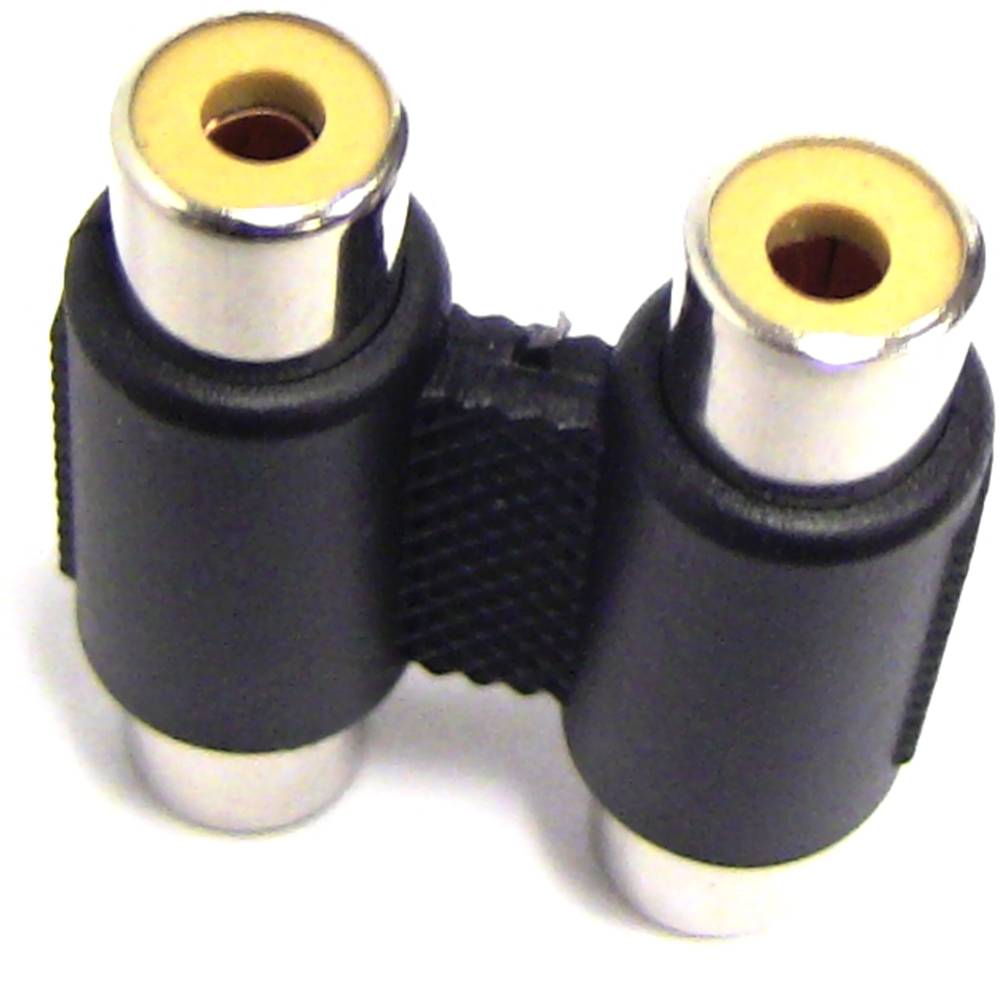 2xRCA Adaptador fêmea para fêmea