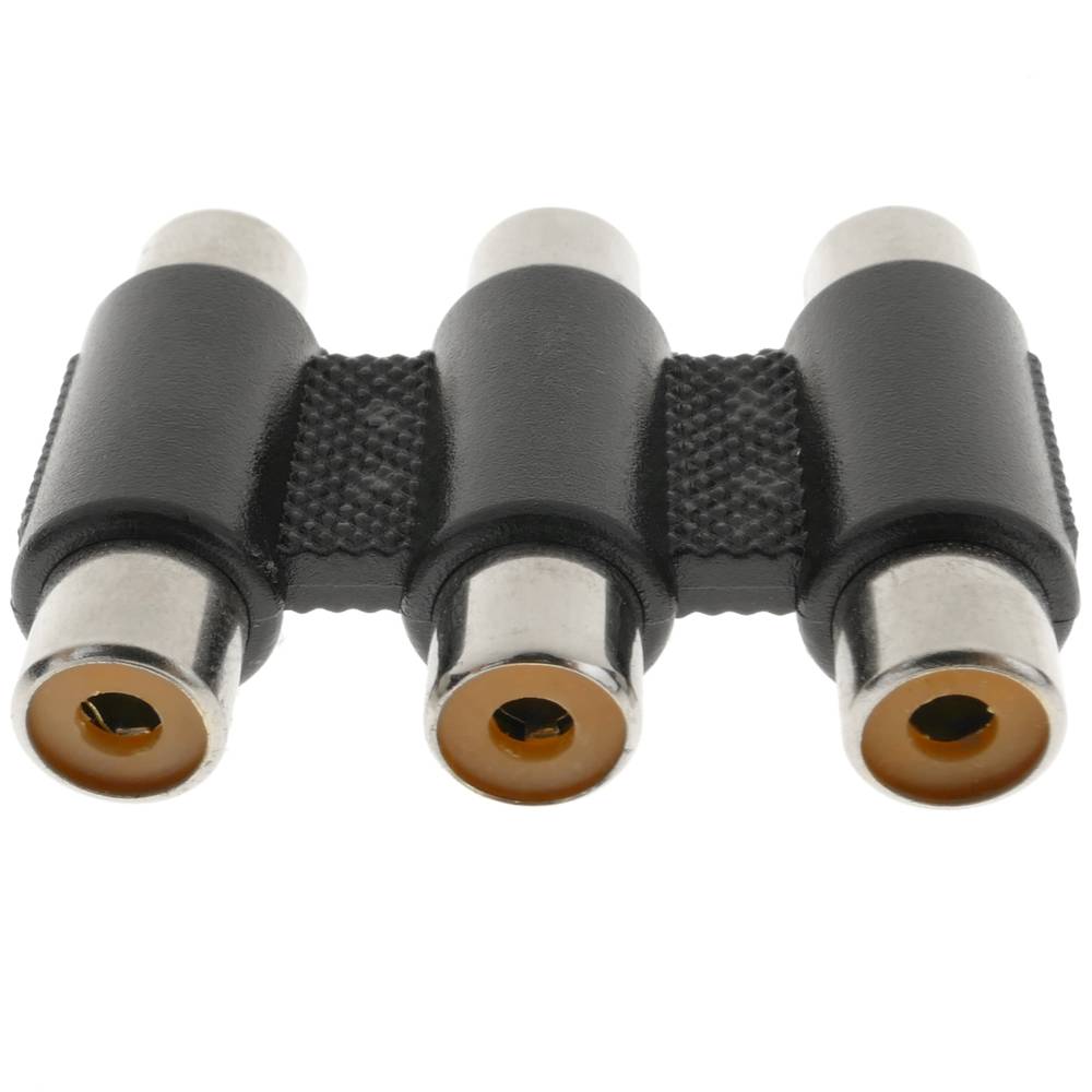 Adapter 3xRCA żeńskie na żeńskie