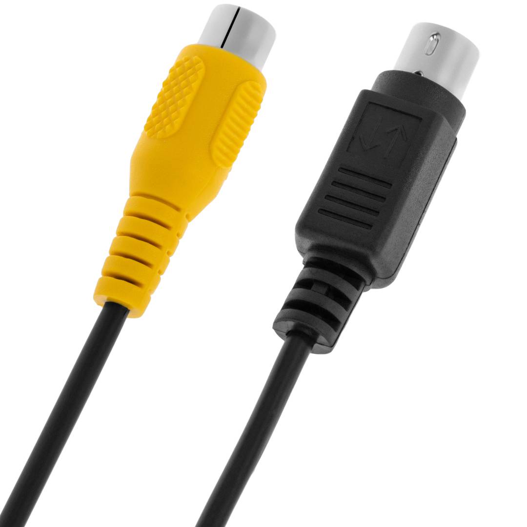 Kompozytowy adapter wideo do żeńskiego złącza SVCA RCA na 4-stykowe męskie złącze miniDIN